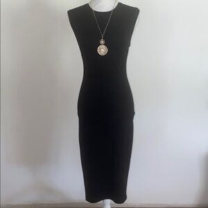Zara Bodycon Dress w/ C 1945 Necklace